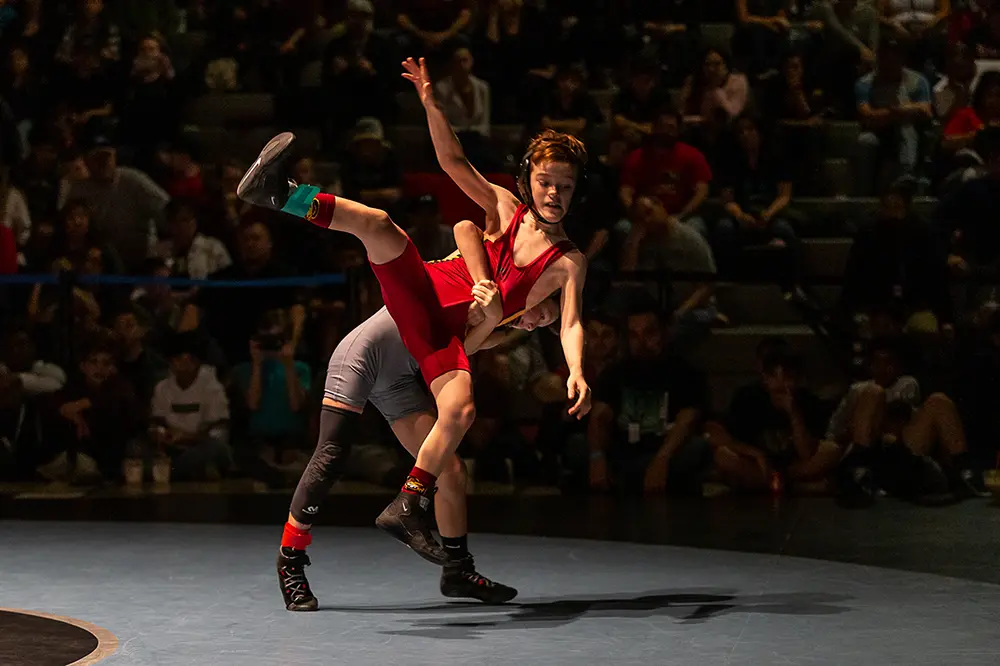 Wrestling tournament action